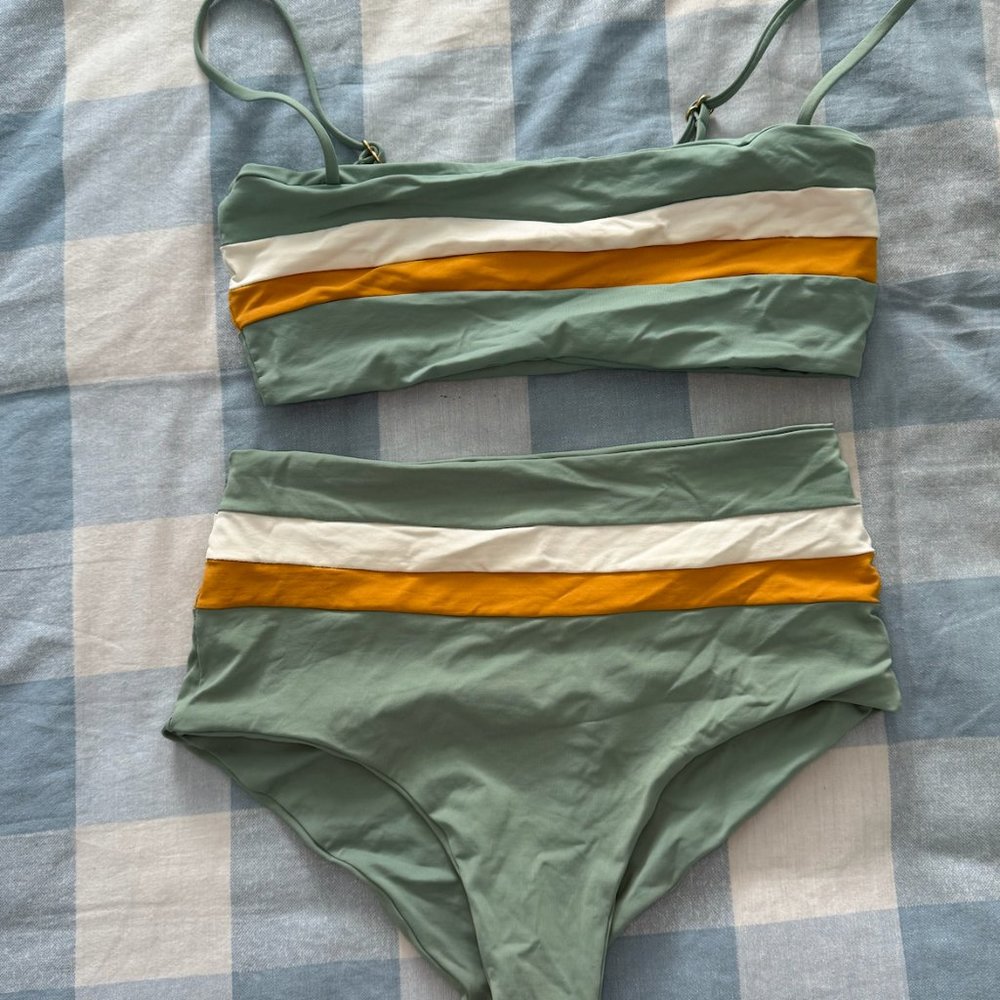 L*Space striped bikini size medium